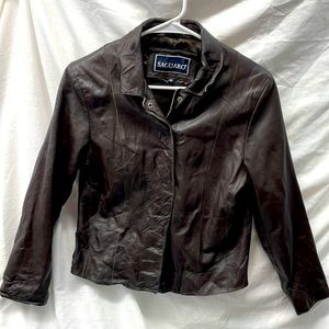 Saguaro soft leather waist jackets ladies sz M